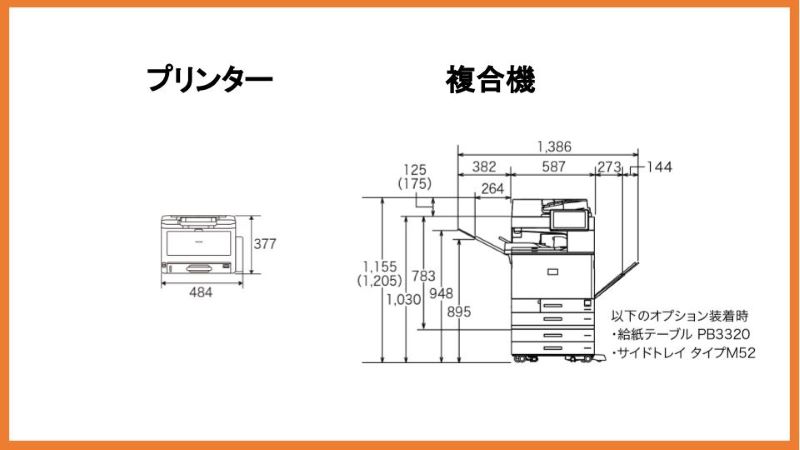 サイズの違い