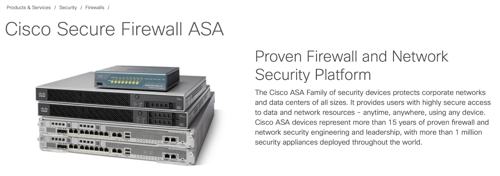 Ciscoネットワークアプライアンス製品