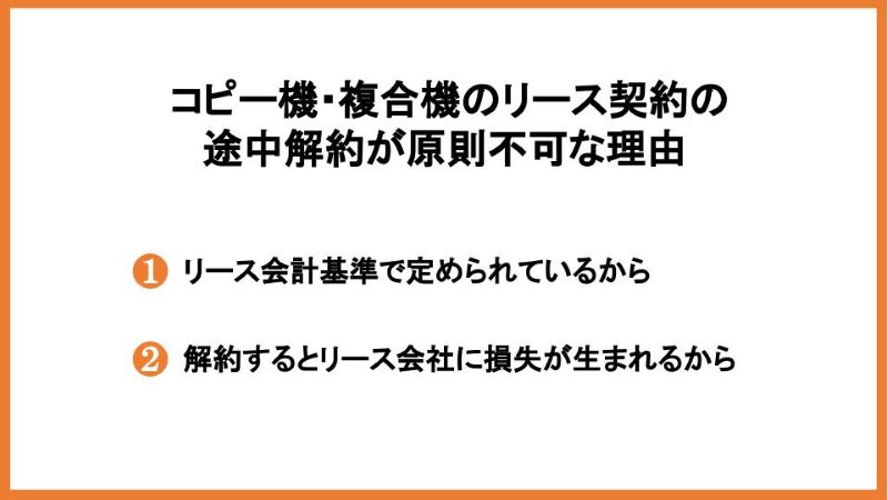 コピー機・複合機のリース契約の途中解約が原則不可な理由