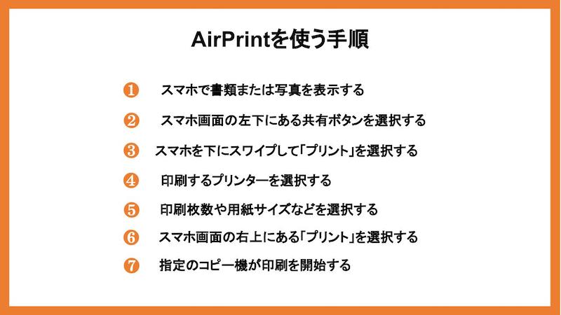 iPhoneのAirPrintを使う
